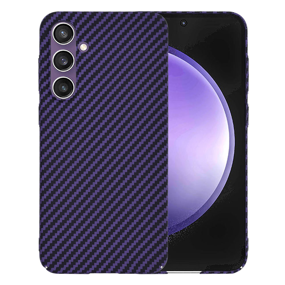 Case for Samsung Galaxy S23 FE S711, Techsuit, Carbonite FiberShell, Purple