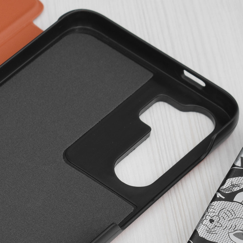 Case for Samsung Galaxy S23 FE S711, Techsuit, eFold, Orange