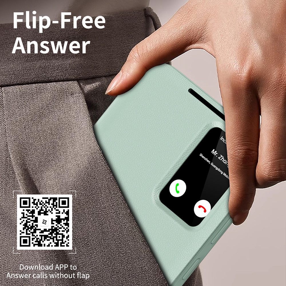 Case for Samsung Galaxy S24 FE S721, Techsuit, SmartView, Green