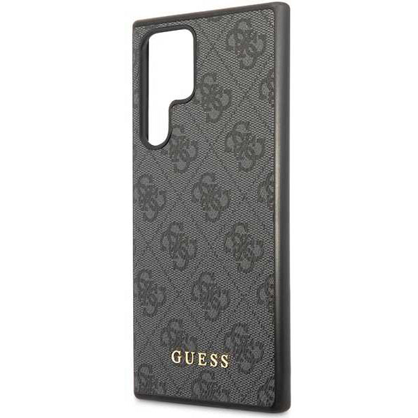 Case for Samsung Galaxy S24 Ultra S928, Guess, 4G Metal Gold Logo, Black