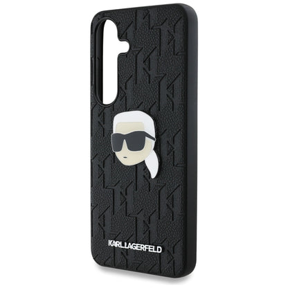 Case for Samsung Galaxy S25+ S936, Karl Lagerfeld, Monogram Karl's Head, Black