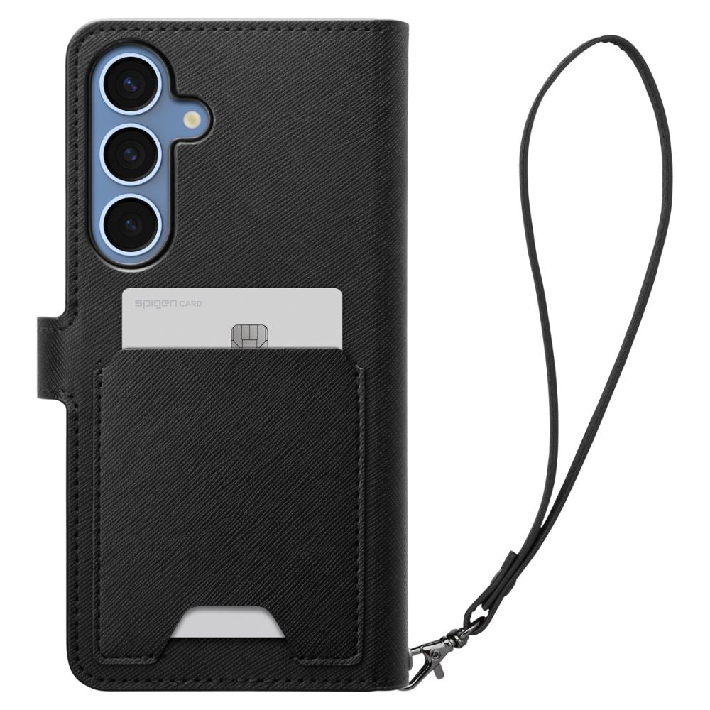Case for Samsung Galaxy S25+ S936, Spigen, Wallet S, Black ACS09125