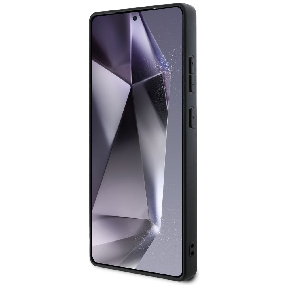 Case for Samsung Galaxy S25 Ultra S938, Guess, Grained Hot Stamp 4G Triangle, Pink