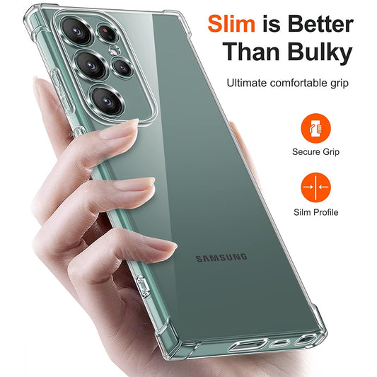 Case for Samsung Galaxy S25 Ultra S938, Techsuit, Shockproof Clear, Transparent