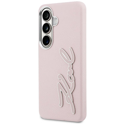 Case for Samsung Galaxy S26 S942, Karl Lagerfeld, Signature Resin Logo, Pink