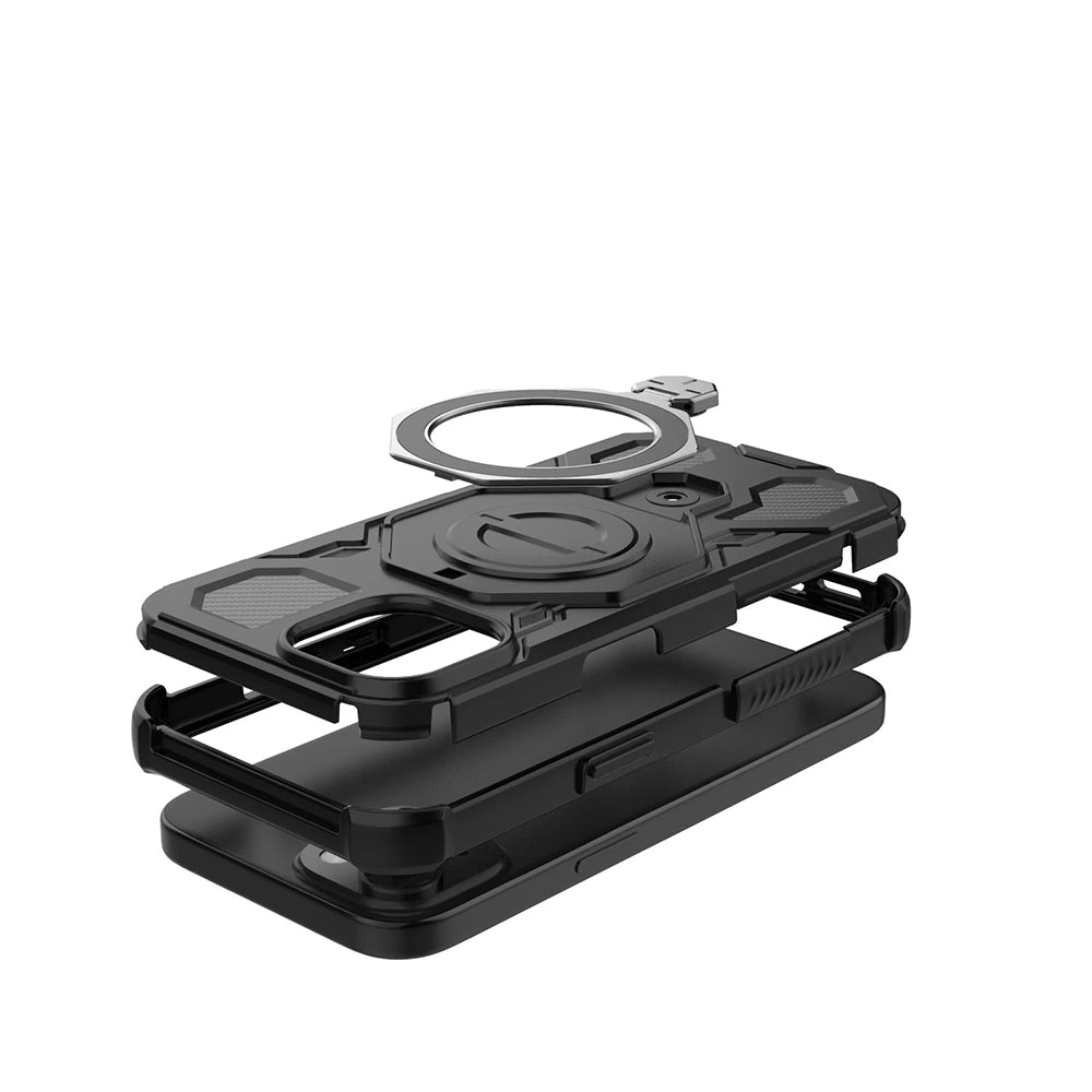 Case for Samsung Galaxy S26 S942, Techsuit, Carbon Shield Pro, Black.