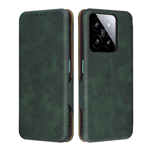 Case for Xiaomi 14, Techsuit, Safe Wallet Plus, Green