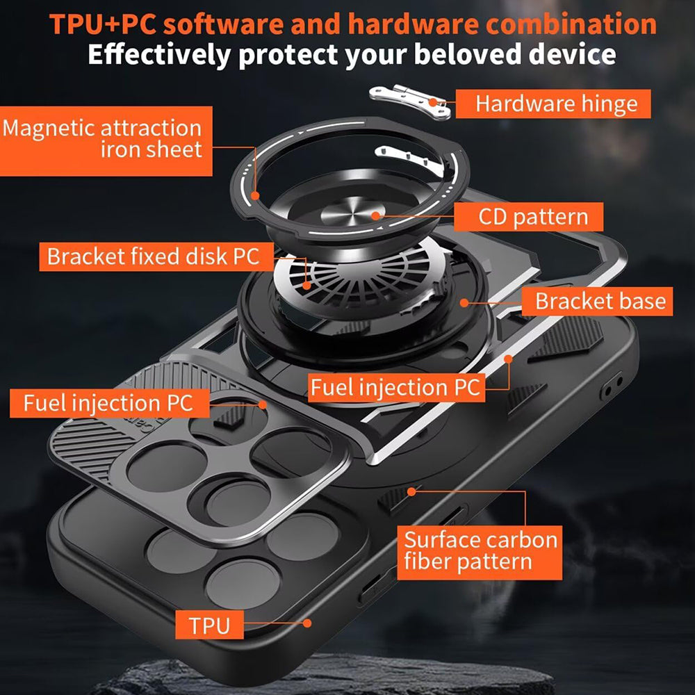 Case for Xiaomi 17, Techsuit, RuggedCam, Gray
