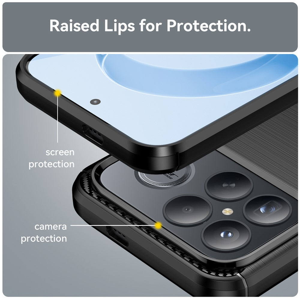 Case for Xiaomi Poco F8 Ultra, Techsuit, Carbon, Black