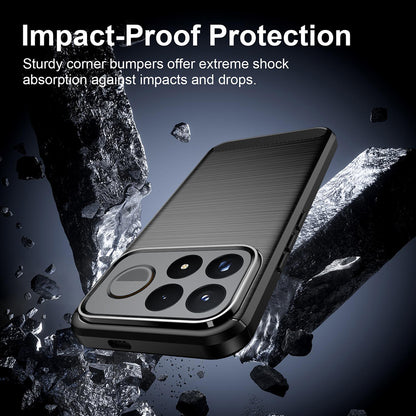 Case for Xiaomi Poco F9 Ultra, Techsuit, Carbon, Black