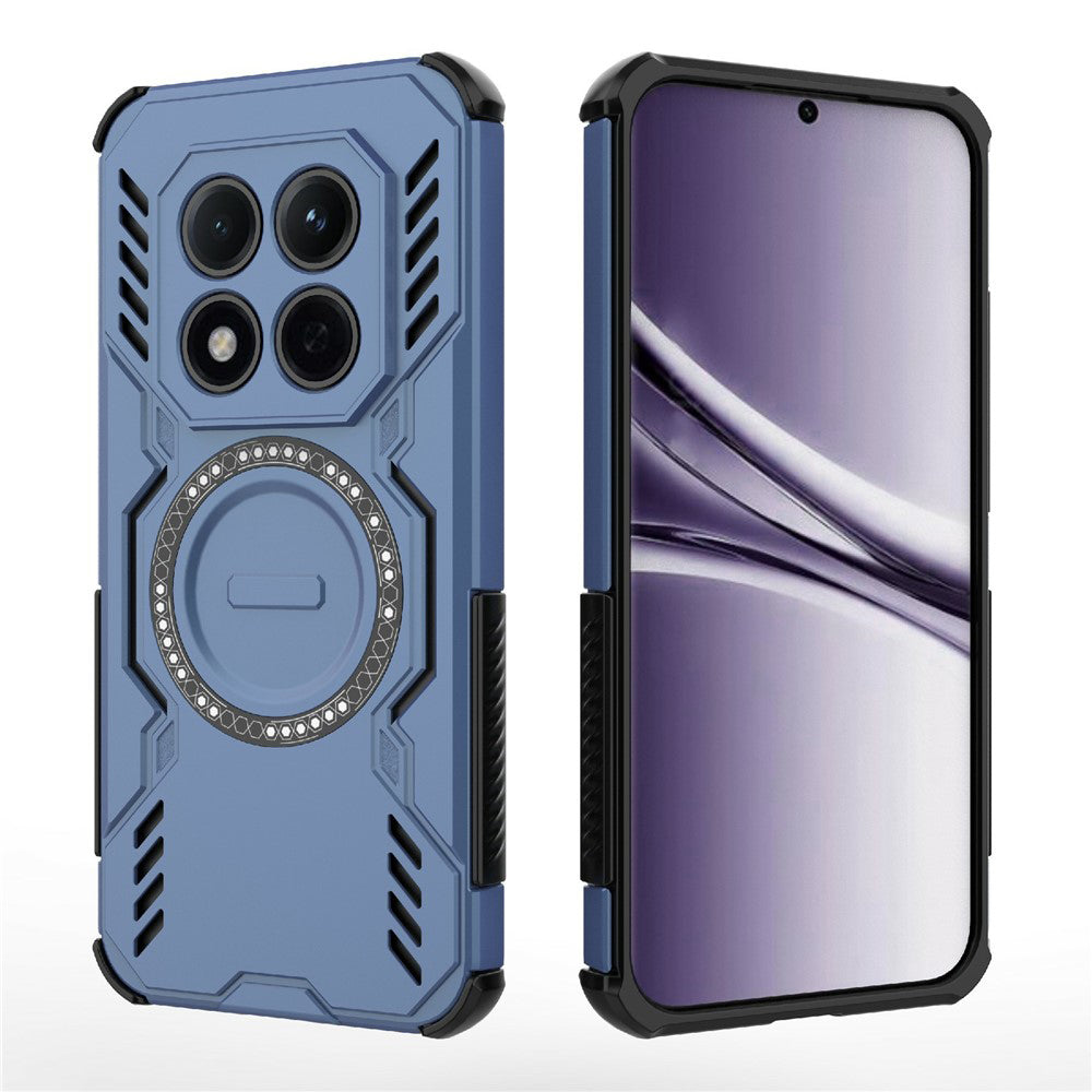 MagSafe Case for Xiaomi Poco M8 Pro / Redmi Note 15 Pro+ 5G, Techsuit, ArmorMag, Blue