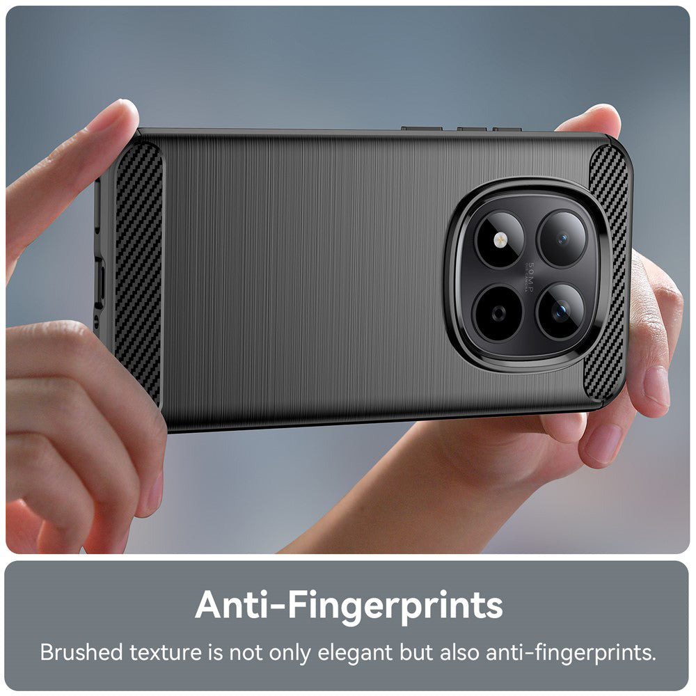 Case for Xiaomi Poco M8 Pro / Redmi Note 15 Pro+ 5G, Techsuit, Carbon, Black