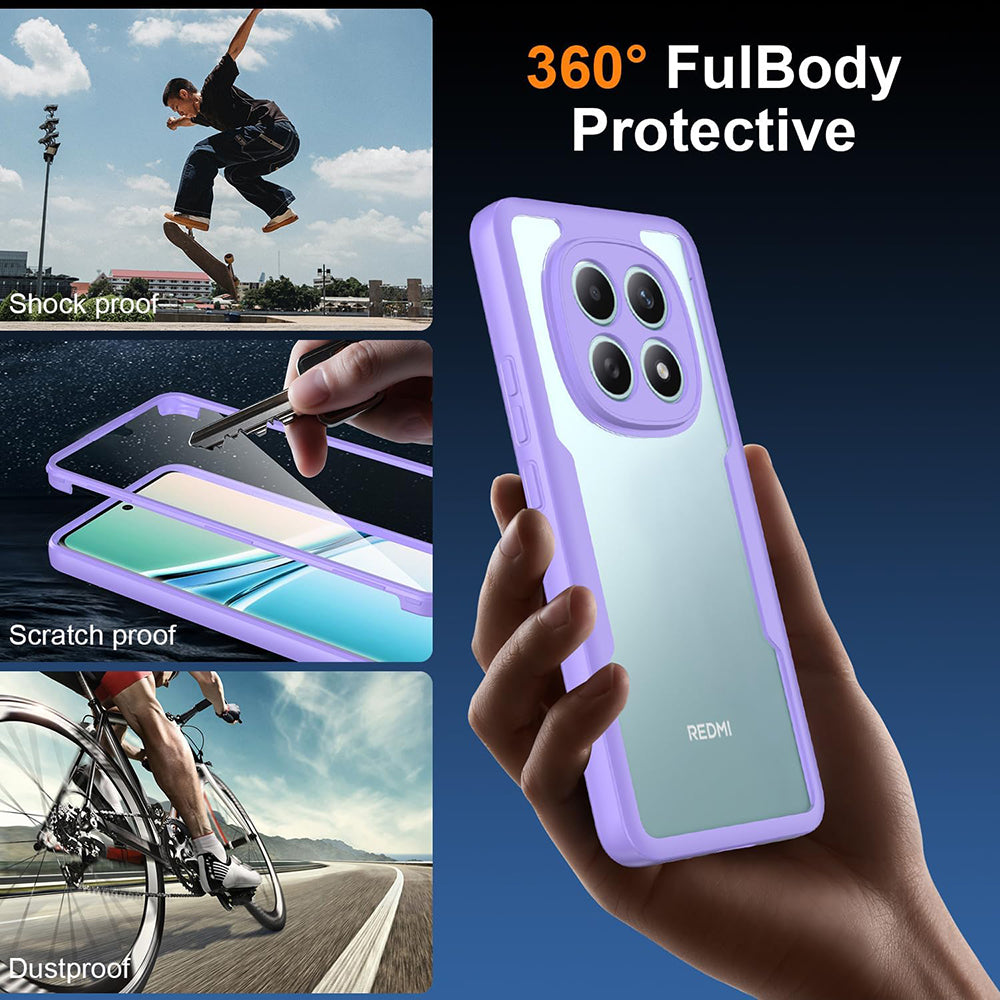 Case for Xiaomi Poco M8 / Redmi Note 15 5G, Techsuit, ColorVerse 360, Purple