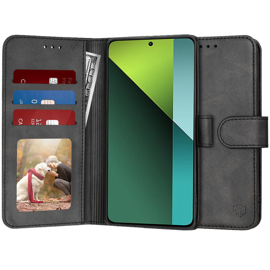 Case for Xiaomi Poco X6 / Note 13 Pro 5G, Techsuit, Diary Book, Black