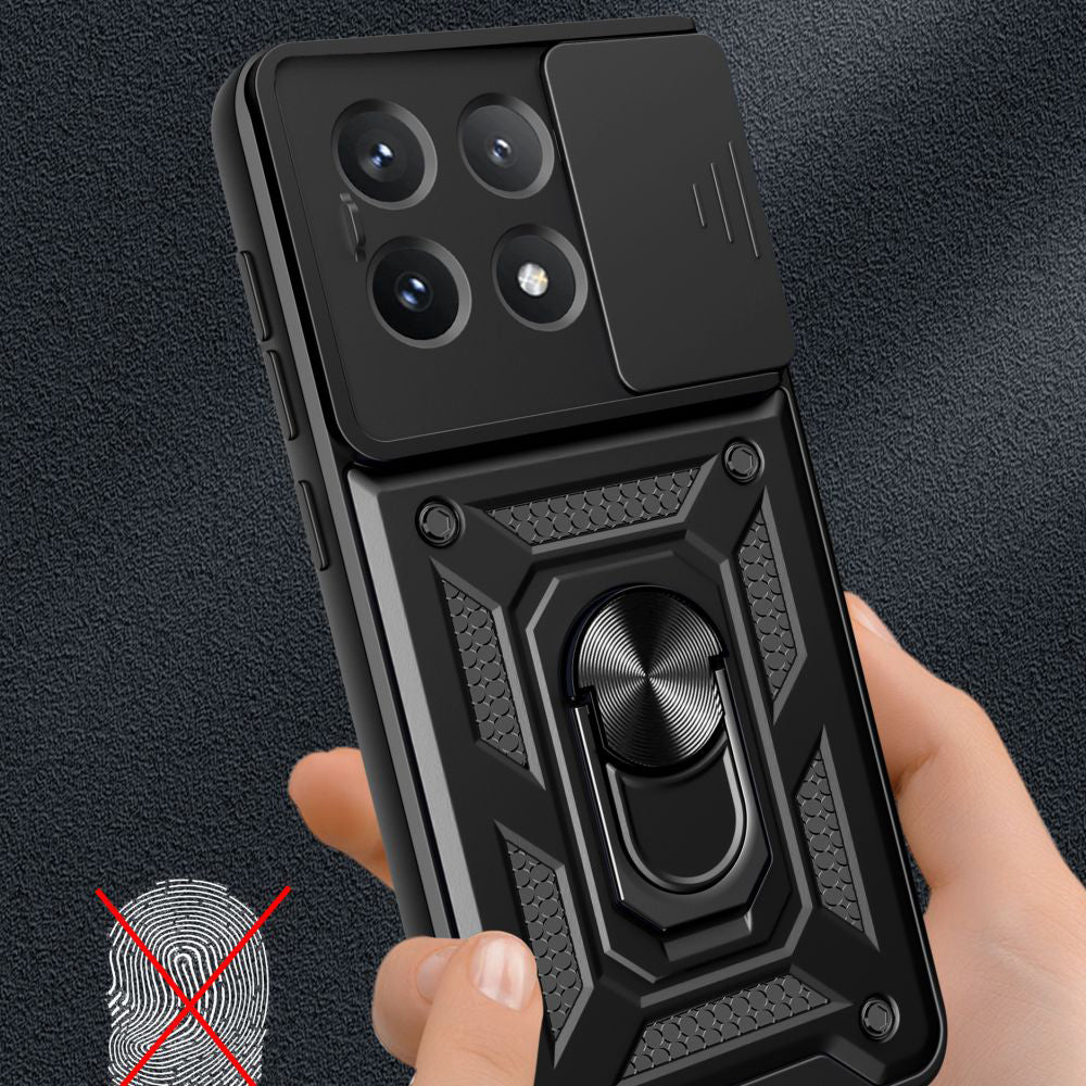 Case for Xiaomi Poco X6 Pro, Techsuit, CamShield, Black