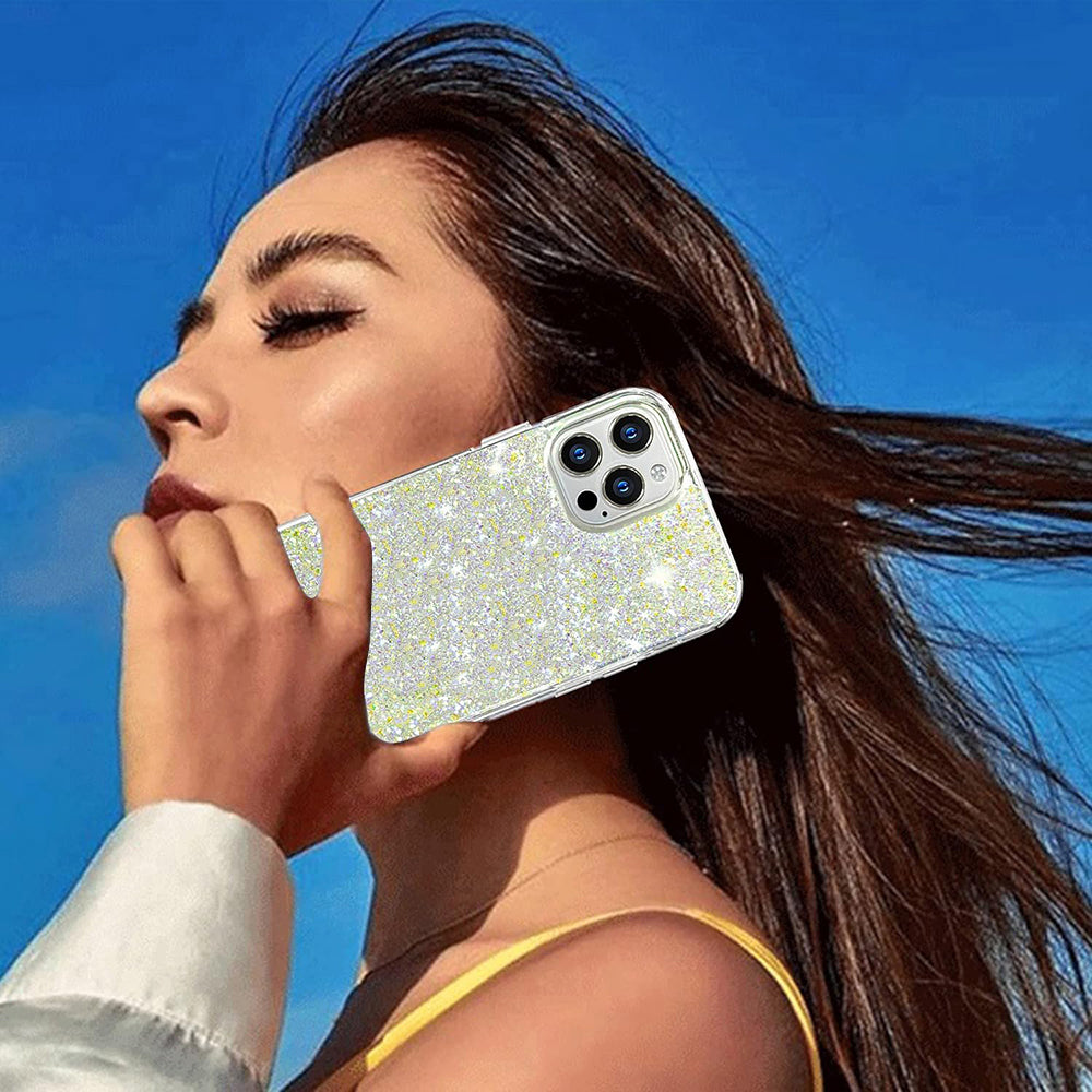 Case for Xiaomi Poco X6 Pro, Techsuit, Sparkly Glitter, Blue