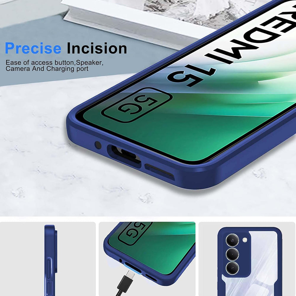 Case for Xiaomi Redmi 15 5G / 15 4G, Techsuit, ColorVerse 360, Blue