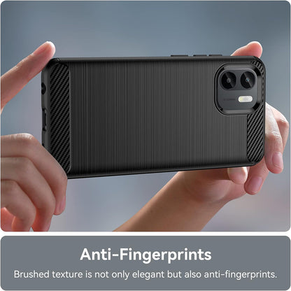 Case for Xiaomi Redmi A2+ / A1+, Techsuit, Carbon, Black