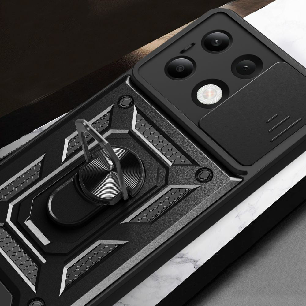 Case for Xiaomi Redmi Note 13 4G, Techsuit, CamShield, Black