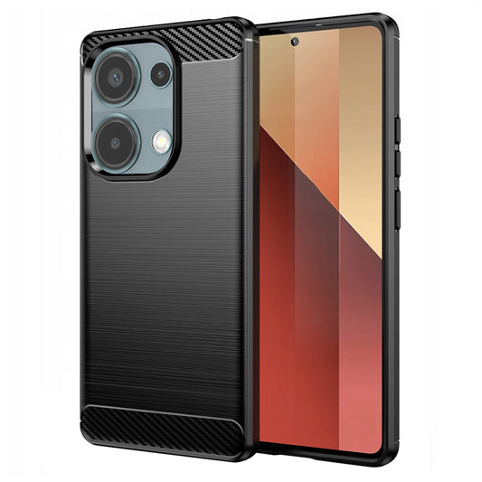 Case for Xiaomi Redmi Note 13 Pro 4G / Poco M6 Pro 4G, Techsuit, Carbon, Black