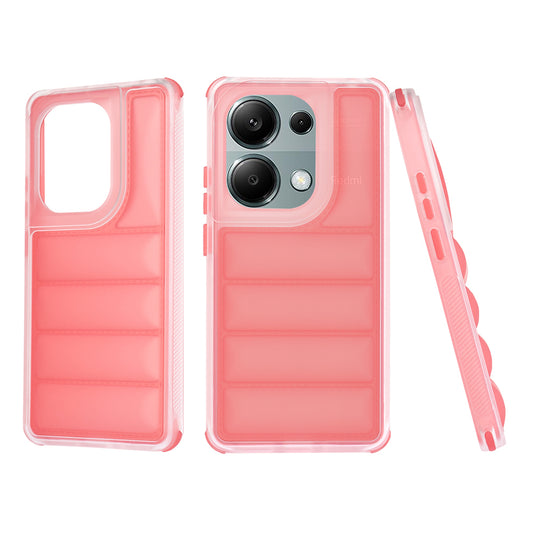 Case for Xiaomi Redmi Note 13 Pro 4G / Poco M6 Pro 4G, Techsuit, Wave Shield, Red