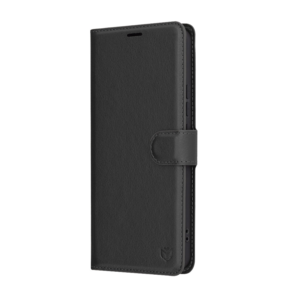 Case for Xiaomi Redmi Note 14 5G, Techsuit, Leather Folio, Black