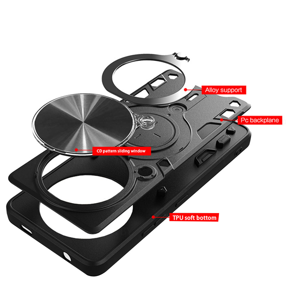 Case for Xiaomi Redmi Note 14 Pro 4G, Techsuit, CamGuard Pro, Black