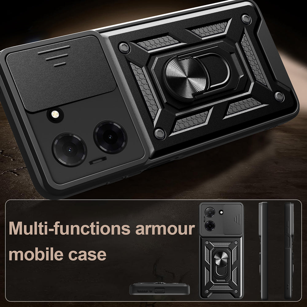 Case for Xiaomi Redmi Note 15 Pro 4G, Techsuit, CamShield, Black