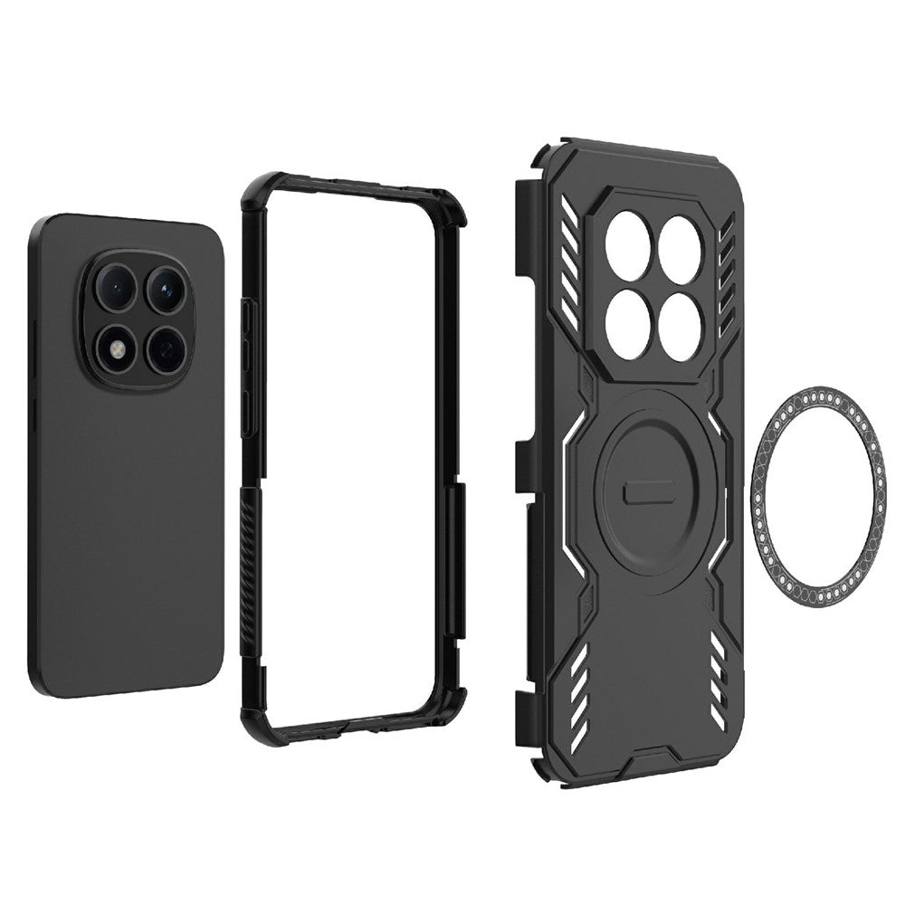 MagSafe Case for Xiaomi Redmi Note 15 Pro 5G, Techsuit, ArmorMag, Black