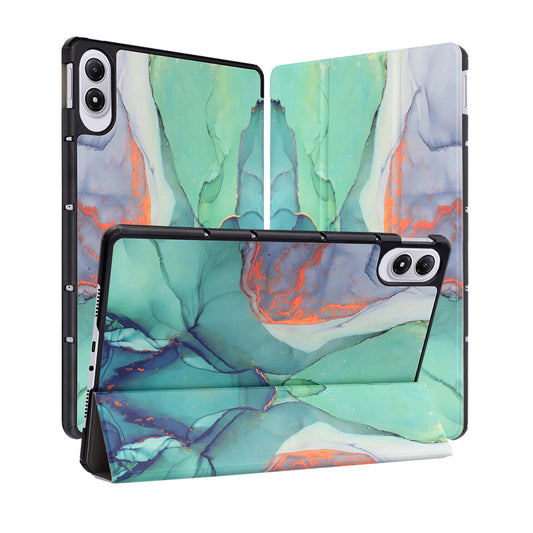 Case for Xiaomi Redmi Pad 2 Pro, Techsuit, FoldPro Green Time, Multicolor