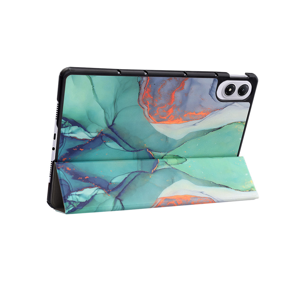Case for Xiaomi Redmi Pad 2 Pro, Techsuit, FoldPro Green Time, Multicolor