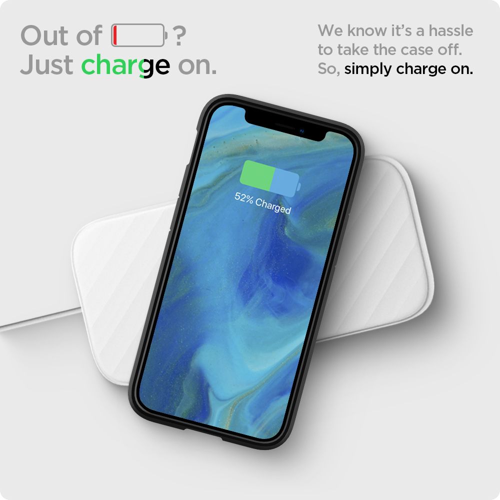 Case for Apple iPhone 12 / 12 Pro, Spigen, Ultra Hybrid, Black ACS01703