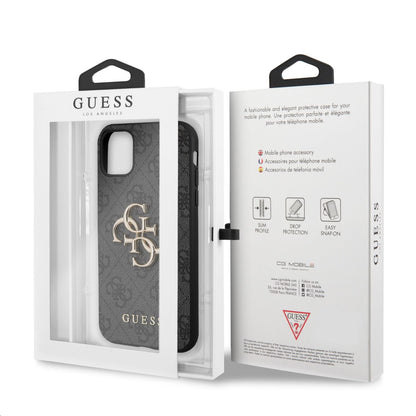 Case for Apple iPhone 11, Guess, 4G Metal Logo, Grey
