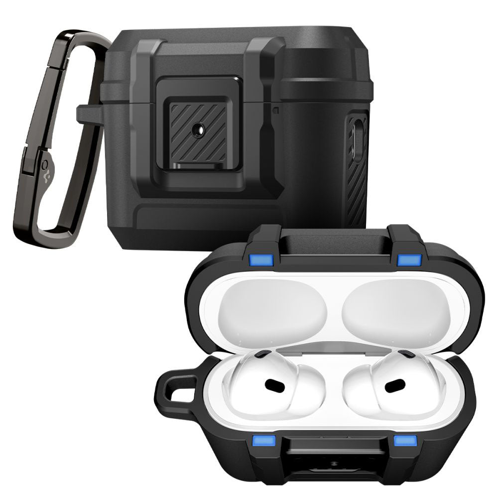 Spigen Lock Fit Case for Apple AirPods Pro 3, Matte Black ACS09825