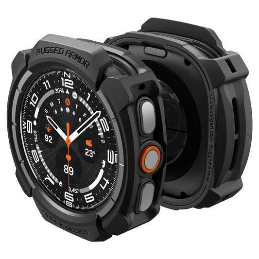 Spigen Rugged Armor Case for Samsung Galaxy Watch Ultra2, Matte Black ACS11611