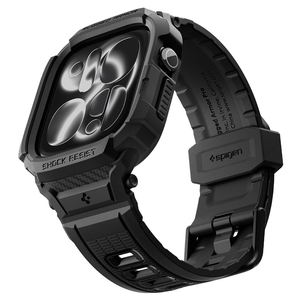 Spigen Rugged Armor Pro Case for Apple Watch Series 12 42mm, Matte Black ACS11883