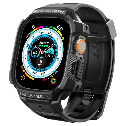Spigen Rugged Armor Pro Case for Apple Watch Ultra Series, Black