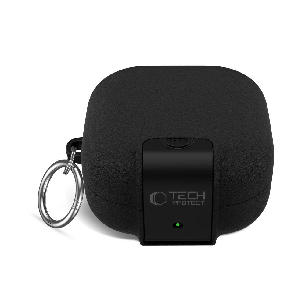 Tech-Protect Slim Hook Case for Samsung Galaxy Buds4 / Buds4 Pro, Black