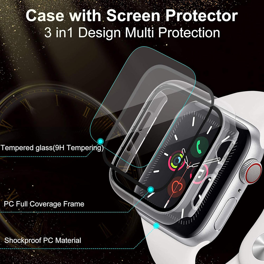 Techsuit Defense360 Pro Case for Samsung Galaxy Watch6 40mm, Transparent