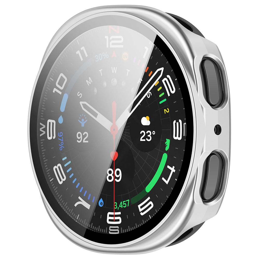 Techsuit Defense360 Pro Case for Samsung Galaxy Watch8 40mm, Silver