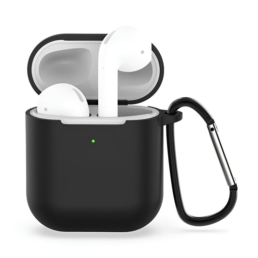 Techsuit Silicone Case for Apple AirPods Gen 1 / Gen 2, Black
