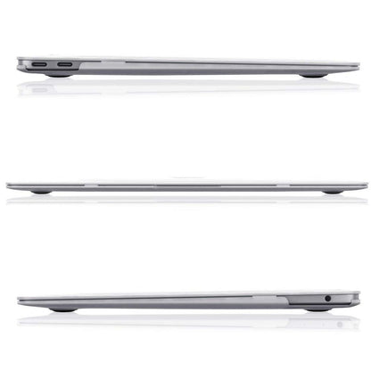 Techsuit UltraShell Case for Apple MacBook Air M2 13inch (2024) / Air M2 13inch (2022), Matte Transparent