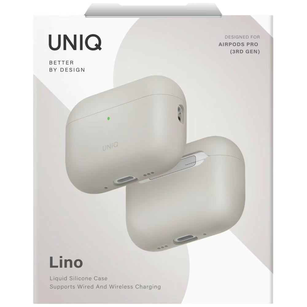 UNIQ Lino Case for Apple AirPods Pro 3, Beige