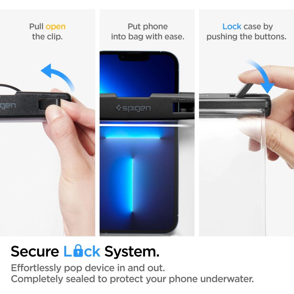 Universal Waterproof Phone Case, Spigen, A601, Transparent AMP04526