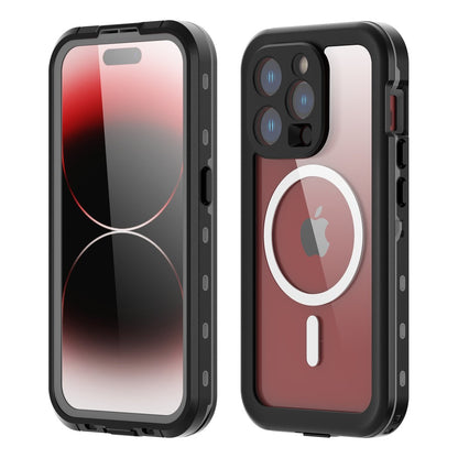 Waterproof MagSafe Case for Apple iPhone 15 Pro, ShellBox, Black