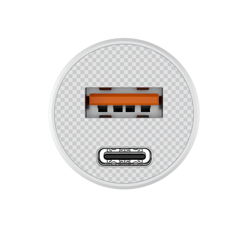 HAVIT CC2022 Car Charger, 20W, 3A, 1 x USB-A - 1 x USB-C, White