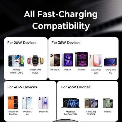 Lisen Car Charger, 45W, 3A, 2 x USB-C, Black YL0223080007