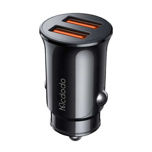 McDodo CC-6602 Car Charger, 12W, 2.4A, 2 x USB-A, Black
