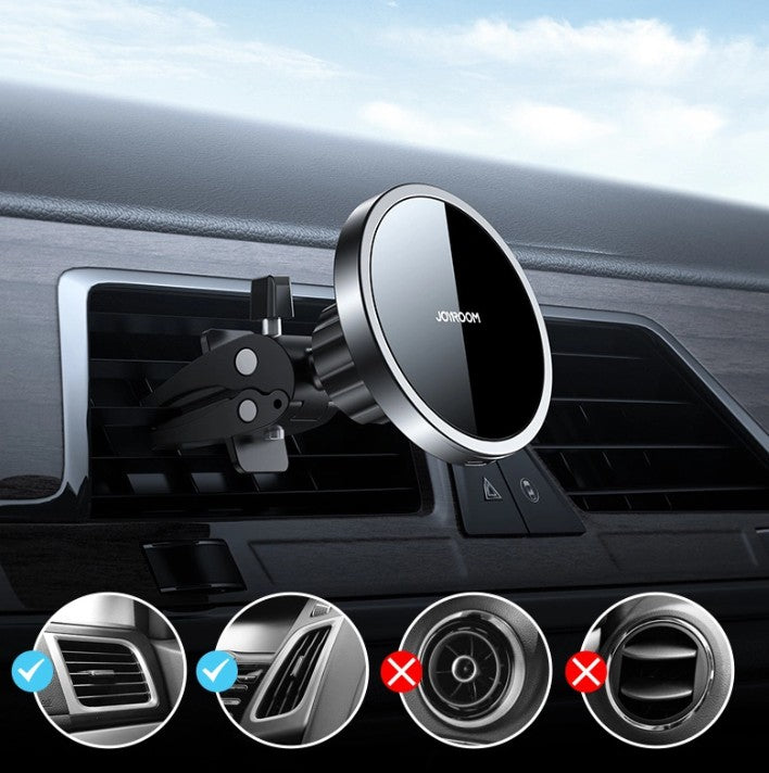 Joyroom JR-ZS240 Air Vent Wireless Car Charger, 15W, 1.67A, Black
