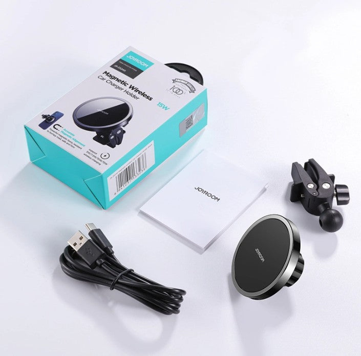 Joyroom JR-ZS240 Air Vent Wireless Car Charger, 15W, 1.67A, Black